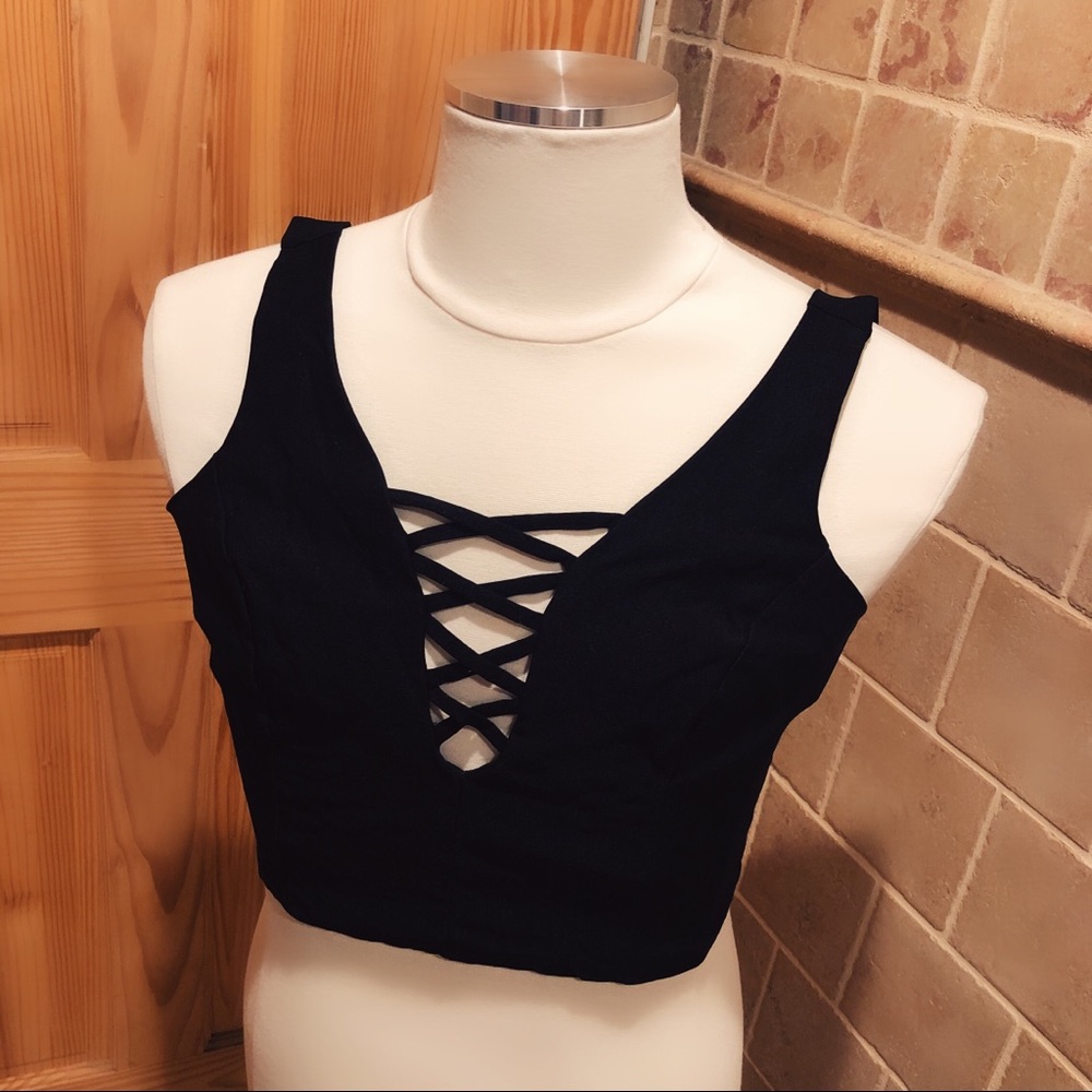 BRAND NEW!!! Black crop top